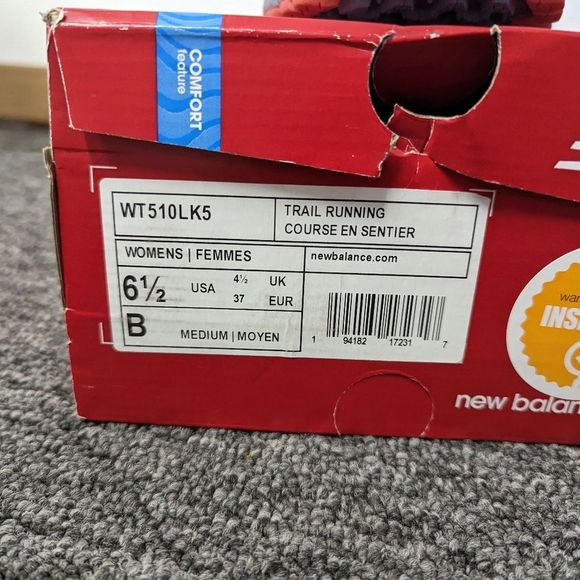 Size 6.5 NIB, New Balance Women's 510 V5 Trail Running Shoe - Picture 2 of 4